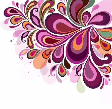 illustration drawing of floral background Photographie de stock - Aubaine LD & Abonnement, Code: 400-06326564