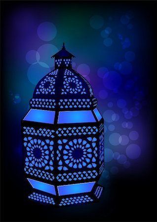 Islamic lamp for Ramadan / Eid Celebrations - Vector Illustration Stock Photo - Budget Royalty-Free & Subscription, Code: 400-06326805