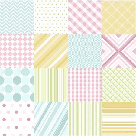 seamless patterns with fabric texture Stock Photo - Budget Royalty-Free & Subscription, Code: 400-06327315