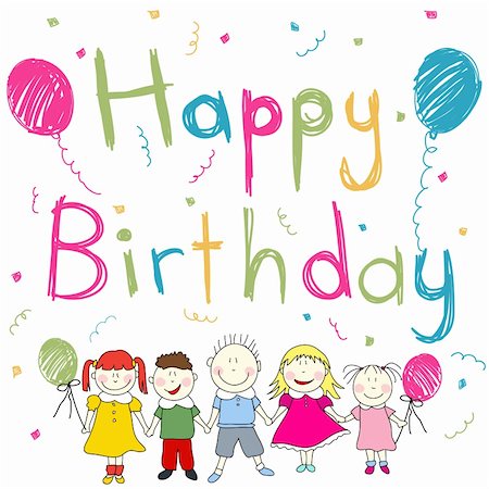 Happy Birthday card Fotografie stock - Microstock e Abbonamento, Codice: 400-06327322