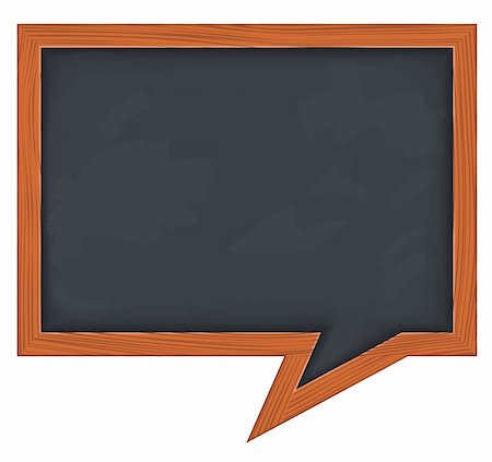 simsearch:400-06460331,k - Blackboard shaped as speech bubble, vector eps10 illustration Stock Photo - Budget Royalty-Free & Subscription, Code: 400-06327335
