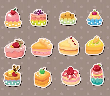 cake stickers Stock Photo - Budget Royalty-Free & Subscription, Code: 400-06327684