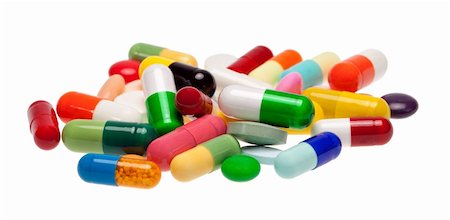 A close-up of a pile of colorful pills and capsules. Stock Photo - Budget Royalty-Free & Subscription, Code: 400-06328029