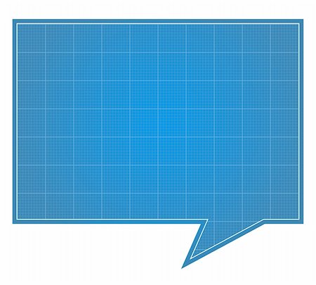 simsearch:400-06483447,k - Blueprint Speech Bubble, vector eps10 illustration Stock Photo - Budget Royalty-Free & Subscription, Code: 400-06328592