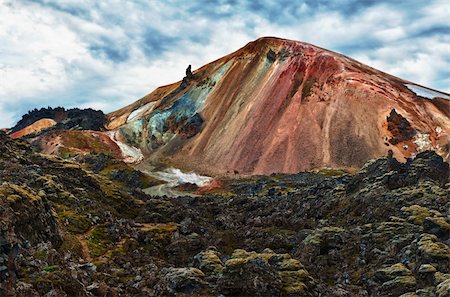 simsearch:400-08556910,k - Brennisteinsalda mountain is one of the most beautiful and multicolored volcanos in the area of Landmannalaugar, Stock Photo - Budget Royalty-Free & Subscription, Code: 400-06328662