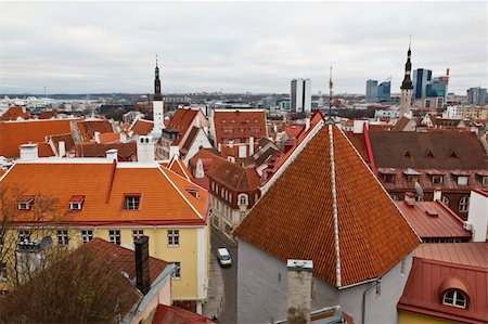 simsearch:400-06568105,k - Panoramic View on Old Town of Tallinn from Above, Estonia Stockbilder - Microstock & Abonnement, Bildnummer: 400-06329621