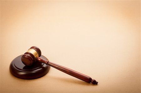 A wooden gavel and soundboard on a light brown background. Stock Photo - Budget Royalty-Free & Subscription, Code: 400-06329996