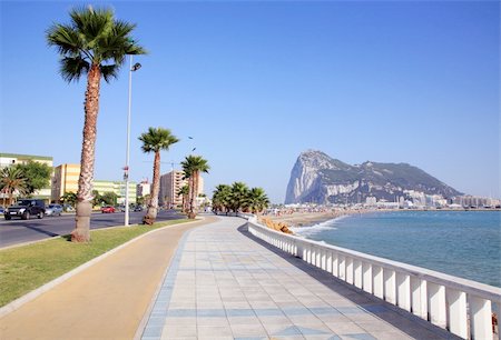 Playa de Poniente in La Linea de la Concepcion Fotografie stock - Microstock e Abbonamento, Codice: 400-06331240