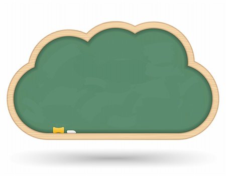 simsearch:400-06460331,k - Blackboard cloud, vector eps10 illustration Stock Photo - Budget Royalty-Free & Subscription, Code: 400-06331577