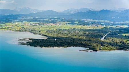 picture of house with high grass - An image of a nice panoramic aerial view of Bavaria Germany Stock Photo - Budget Royalty-Free & Subscription, Code: 400-06332135