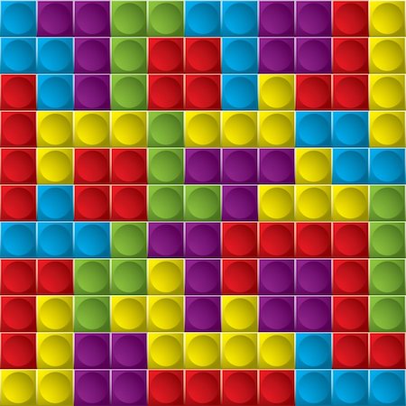 Tetris colorful game board with shapes that make great background Stock Photo - Budget Royalty-Free & Subscription, Code: 400-06332369