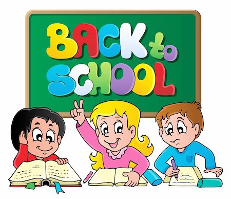 simsearch:400-04268468,k - Back to school thematic image 1 - vector illustration. Stock Photo - Budget Royalty-Free & Subscription, Code: 400-06332453