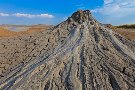 simsearch:400-06482097,k - Mud Volcanoes and a sky with clouds in Buzau, Romania Stock Photo - Budget Royalty-Free & Subscription, Code: 400-06332608