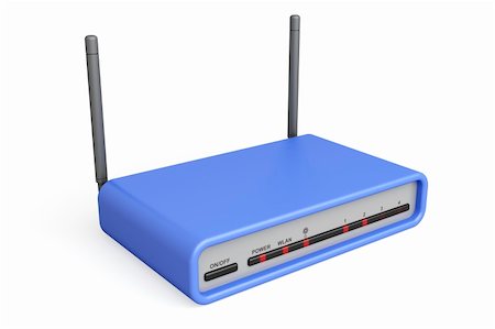 simsearch:400-06332402,k - 3d illustration of wireless router Foto de stock - Super Valor sin royalties y Suscripción, Código: 400-06333042