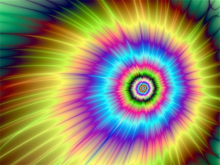 Digital abstract image with a tie-dye explosion of color design in yellow, blue, purple, green, and red Stock Photo - Budget Royalty-Free & Subscription, Code: 400-06333482