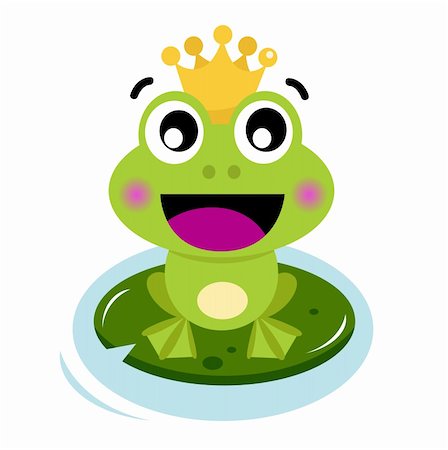 frog graphics - Frog Prince. Vector cartoon Illustration Stock Photo - Budget Royalty-Free & Subscription, Code: 400-06333602