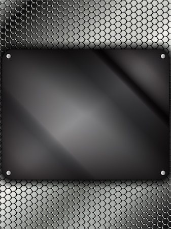 Vector - Glass Metal Silver Square Stock Photo - Budget Royalty-Free & Subscription, Code: 400-06355596