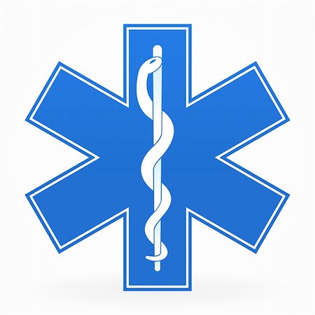 emblem shapes - Blue Paramedic Illustration with snake isolated on white Stock Photo - Budget Royalty-Free & Subscription, Code: 400-06355735