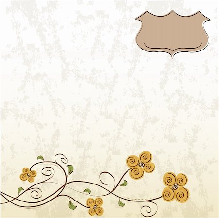 simsearch:400-05711303,k - vector floral background Photographie de stock - Aubaine LD & Abonnement, Code: 400-06355755