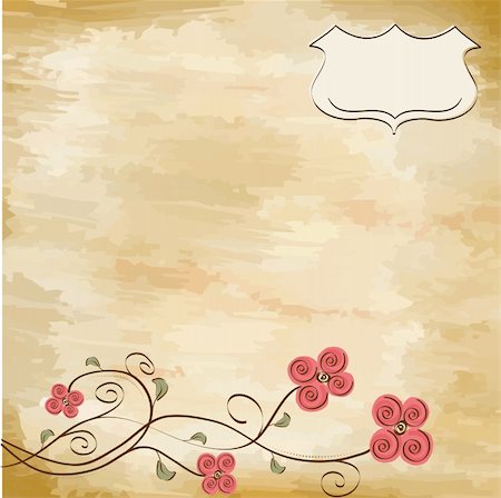 simsearch:400-05711303,k - vector floral background Photographie de stock - Aubaine LD & Abonnement, Code: 400-06355751