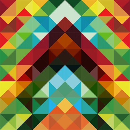 Abstract optic effect colorful triangle pattern background. Vector file layered for easy manipulation and coloring. Stock Photo - Budget Royalty-Free & Subscription, Code: 400-06355837