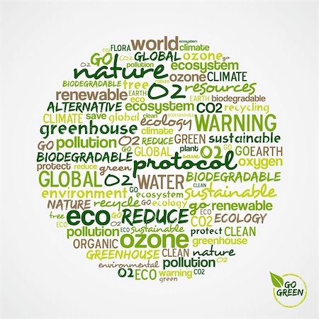 simsearch:400-04384469,k - Go Green. Words cloud about environmental conservation in circle shape. Vector file available. Stock Photo - Budget Royalty-Free & Subscription, Code: 400-06355844