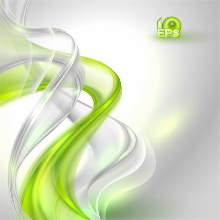 energy swirl - Abstract gray waving background with green element Stock Photo - Budget Royalty-Free & Subscription, Code: 400-06355975