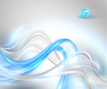 Abstract gray waving background with blue element Stock Photo - Budget Royalty-Free & Subscription, Code: 400-06355976