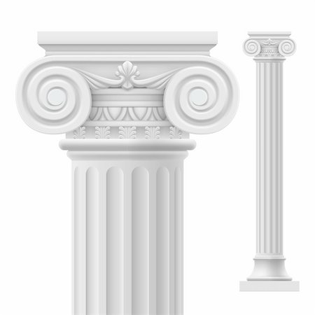 durabilité - Roman column.  Illustration on white background for design Stock Photo - Budget Royalty-Free & Subscription, Code: 400-06356471