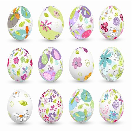 easter eggs, happy easter Fotografie stock - Microstock e Abbonamento, Codice: 400-06356722