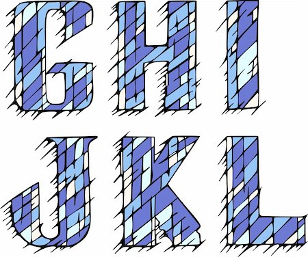 simsearch:841-06447488,k - Set of initial letters GHIJKL. Color vector illustrations. Stock Photo - Budget Royalty-Free & Subscription, Code: 400-06357473