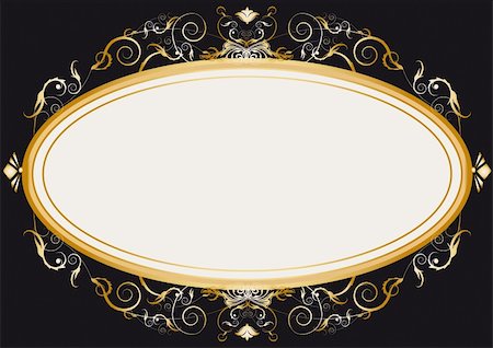 A vintage frame for your message Stock Photo - Budget Royalty-Free & Subscription, Code: 400-06357685