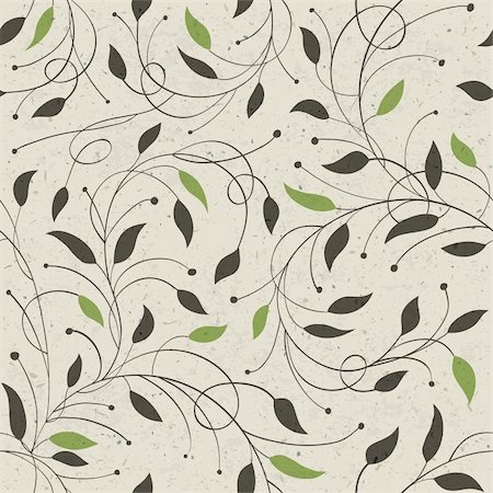 Seamless ecology pattern with leaves. Vector, EPS10 Stock Photo - Budget Royalty-Free & Subscription, Code: 400-06358520