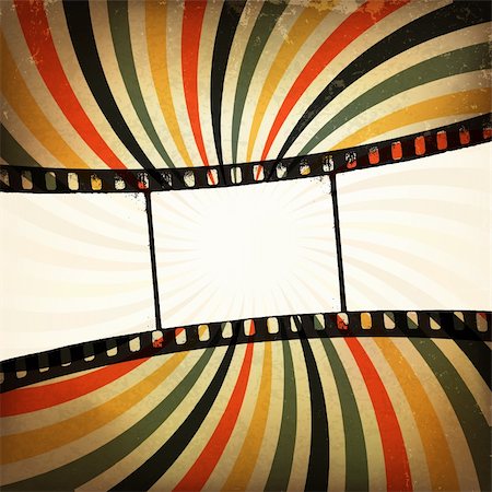 Grunge film strip background. Vector, EPS10 Photographie de stock - Aubaine LD & Abonnement, Code: 400-06358660