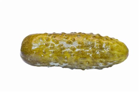 pickling gherkin - Pickle cucumber  isolated over white background Stock Photo - Budget Royalty-Free & Subscription, Code: 400-06358991