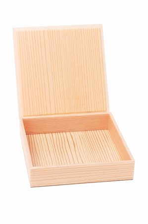 simsearch:400-06359368,k - Open Gift Box with Wood Grain Texture on White Background Foto de stock - Super Valor sin royalties y Suscripción, Código: 400-06359371