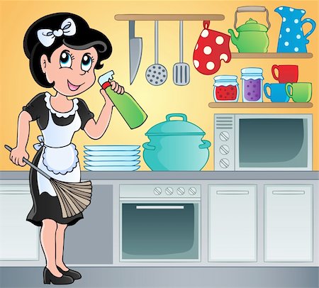 Kitchen theme image 7 - vector illustration. Stock Photo - Budget Royalty-Free & Subscription, Code: 400-06359431