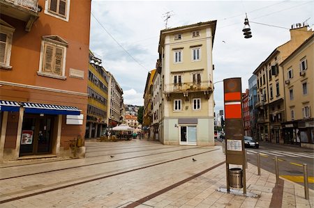 Square in the Downtown of Rijeka in Croatia Stock Photo - Budget Royalty-Free & Subscription, Code: 400-06365421