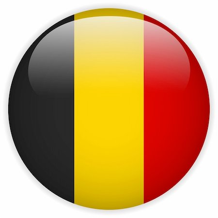 simsearch:400-06365557,k - Vector - Belgium Flag Glossy Button Photographie de stock - Aubaine LD & Abonnement, Code: 400-06365561