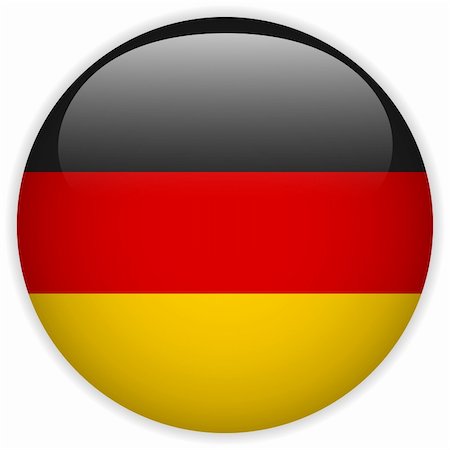 simsearch:400-06365557,k - Vector - Germany Flag Glossy Button Photographie de stock - Aubaine LD & Abonnement, Code: 400-06365575