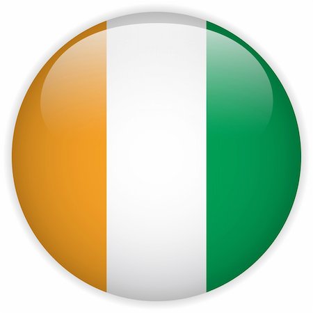 simsearch:400-06365575,k - Vector - Ireland Flag Glossy Button Fotografie stock - Microstock e Abbonamento, Codice: 400-06365579