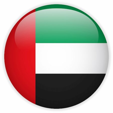 simsearch:400-06365557,k - Vector - Emirates Flag Glossy Button Photographie de stock - Aubaine LD & Abonnement, Code: 400-06365571