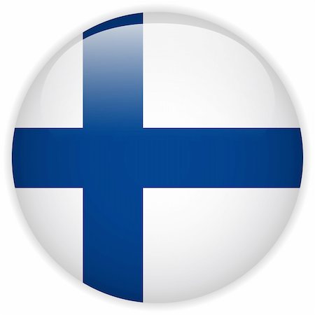 simsearch:400-06365575,k - Vector - Finland Flag Glossy Button Fotografie stock - Microstock e Abbonamento, Codice: 400-06365573