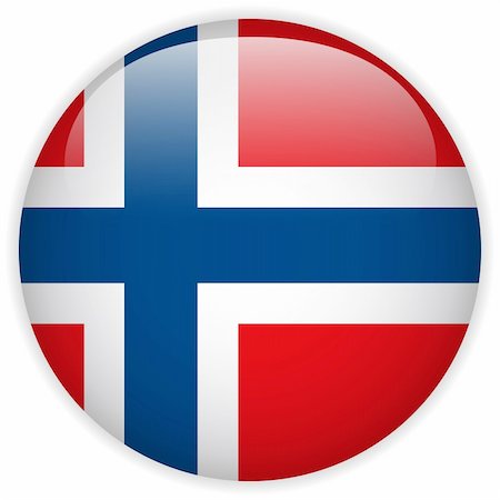 simsearch:400-06365557,k - Vector - Norway Flag Glossy Button Photographie de stock - Aubaine LD & Abonnement, Code: 400-06365586