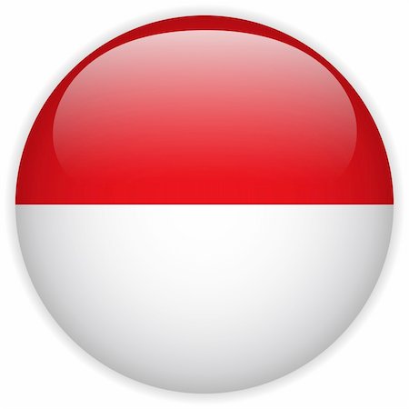 simsearch:400-06365583,k - Vector - Monaco Flag Glossy Button Stock Photo - Budget Royalty-Free & Subscription, Code: 400-06365582