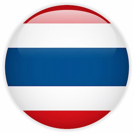 simsearch:400-06365571,k - Vector - Thailand Flag Glossy Button Stock Photo - Budget Royalty-Free & Subscription, Code: 400-06365591