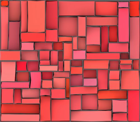 painter palette photography - red pink abstract pattern tile wall surface backdrop Stock Photo - Budget Royalty-Free & Subscription, Code: 400-06365633