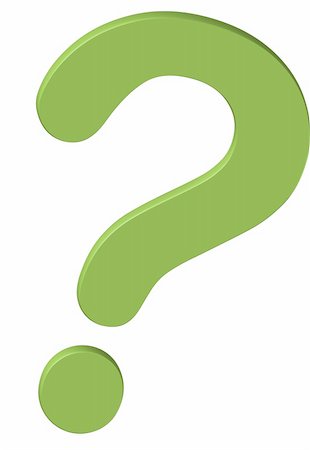 3D Green Question Mark Stock Photo - Budget Royalty-Free & Subscription, Code: 400-06365783