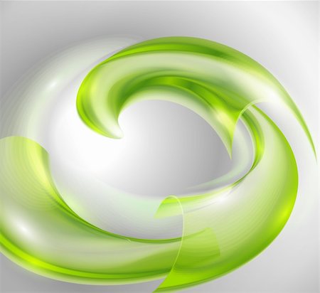 Abstract background with green swirl Stock Photo - Budget Royalty-Free & Subscription, Code: 400-06366458