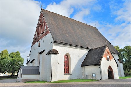 simsearch:400-06366782,k - Porvoo, Finland. The medieval church of Saint Mary Photographie de stock - Aubaine LD & Abonnement, Code: 400-06366782